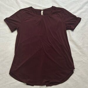 Burgundy Lululemon Shirt